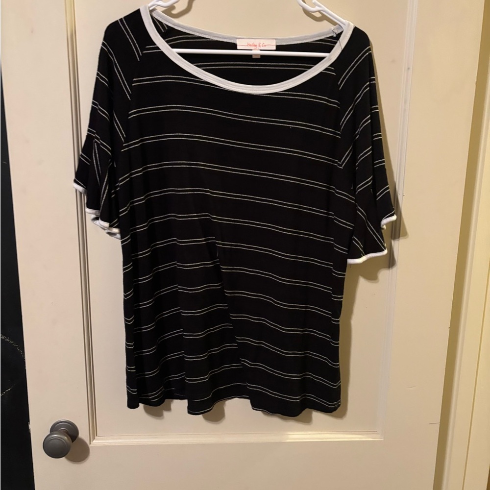 Relaxed Boxy Multicolored Short Sleeve Tee